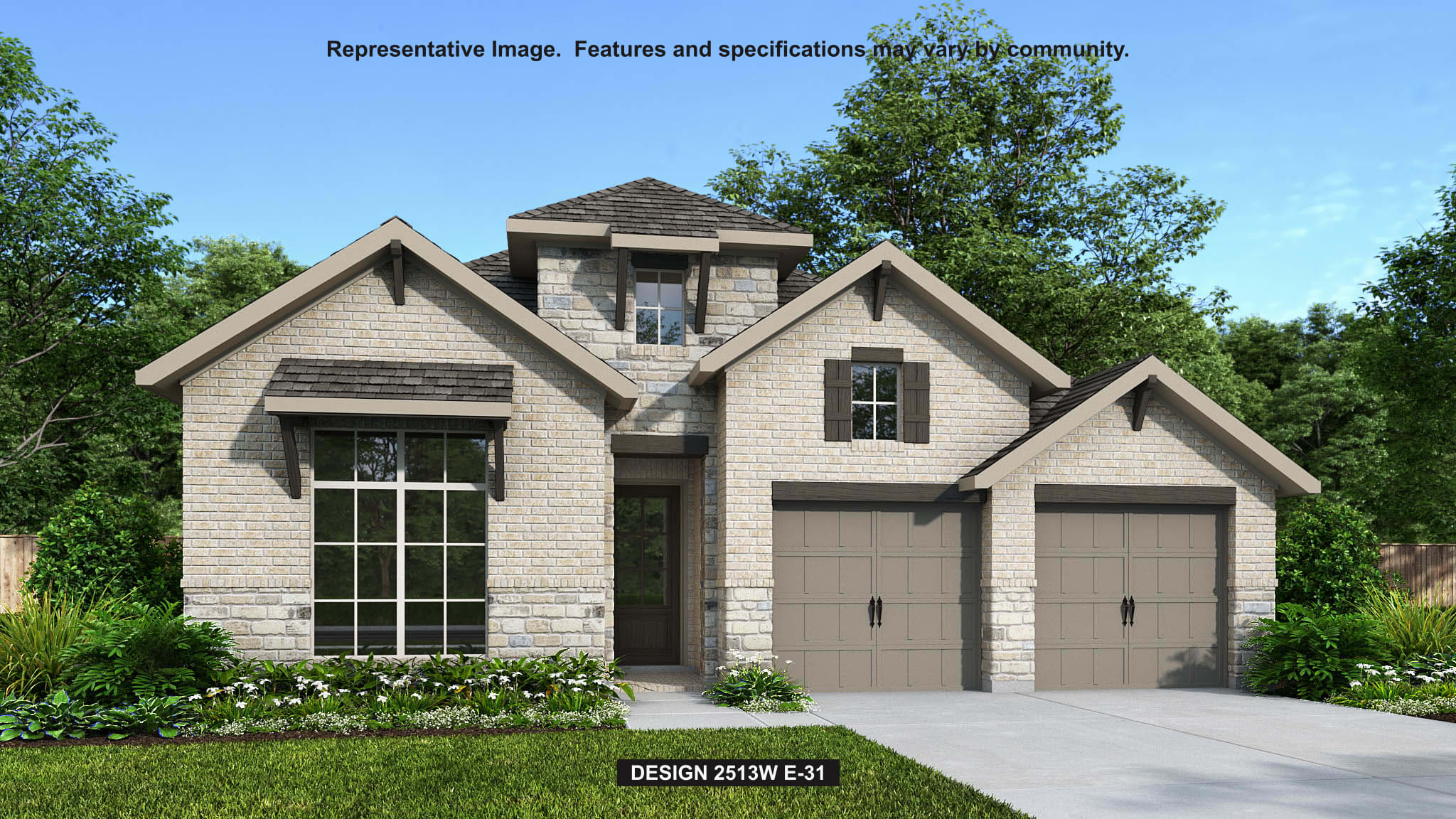 2513W | Sweetgrass 50' | Sweetgrass | Dallas | Texas | New Homes